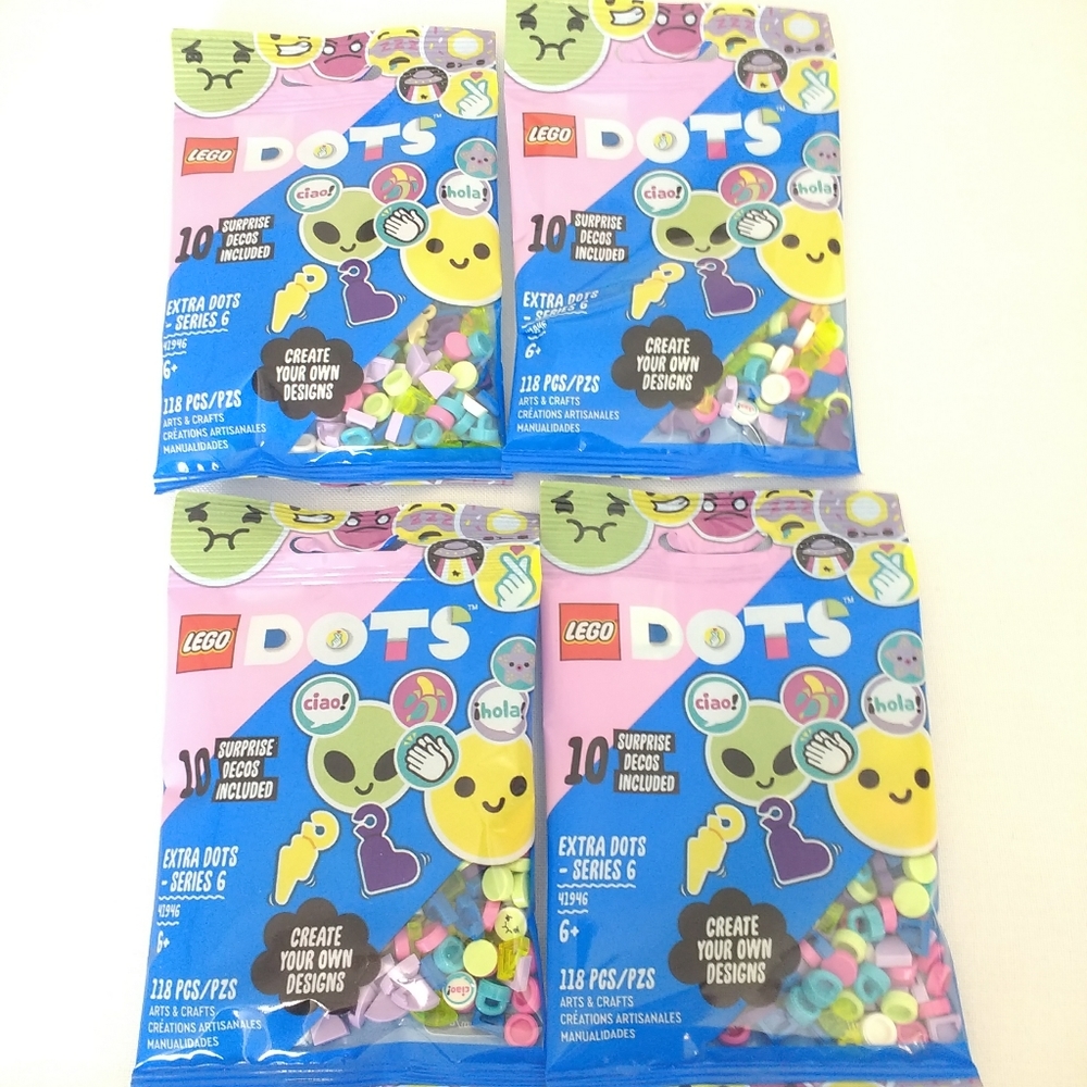 Lego Extra DOTS x 4 Series 6